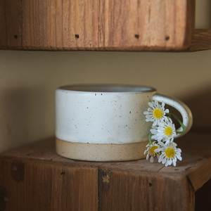 Tasses à café en céramique grès vintage beige mat, vente chaude usine, cadeaux d'affaires, sûres pour les aliments, compatibles lave-vaisselle et micro-ondes, personnalisables - Product Image 2