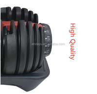 Ensemble d'haltères de style nouveau, haltères noirs, poids réglable en 17 étapes, haltères de musculation 40 kg 90 lb
