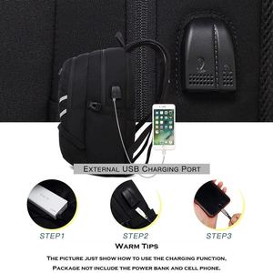 Custom Waterproof Large Capacity Geometric Pattern Zipper Closure <strong>Black</strong> <strong>School</strong> <strong>Backpack</strong> with USB Port for Students Laptop - Product Image 2