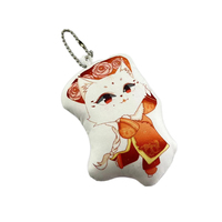 Porte-clés en peluche Fabricant personnalisé Porte-clés en peluche avec oreiller en peluche Animaux en peluche personnalisés Jouets porte-clés