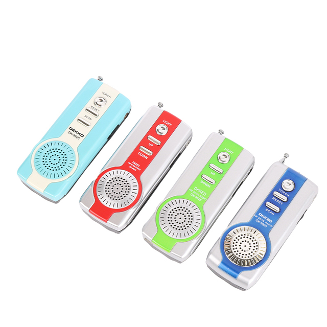 DEKKO Portable Mini FM Pocket Radio with Built-In Speaker Eco-Friendly Design Customized Logo