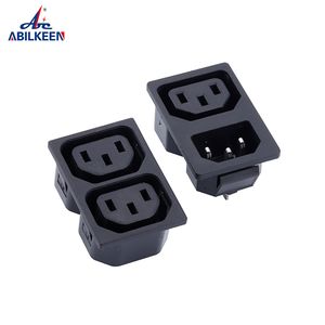 Produttore 15A 250V a scatto in IEC320 C13 X 2 catena di alimentazione connettore femmina connettore <span class=keywords><strong>presa</strong></span> di <span class=keywords><strong>corrente</strong></span> AC - Product Image 4