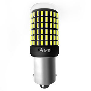 Luz LED Automotriz para Señal de Giro, Decodificada, Anti-estroboscópica, 1156 3014 144SMD 1157, Luz de Freno T20, Amarilla - Product Image 4