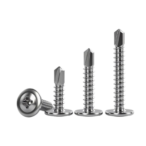 Bibo Yaente Factory 410 Stainless Steel Large <b>Flat</b> Head Self-drilling Self-tapping <b>Screw</b> for Color Steel Tile 410 Stainless - Product Image 2