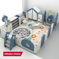 Parc Bébés Pliable MIGO BEAR en Plastique Tendance Grande Taille Intérieur Luxe, Parc pour Bébés Adultes et Enfants, Clôture de Soin en Plastique