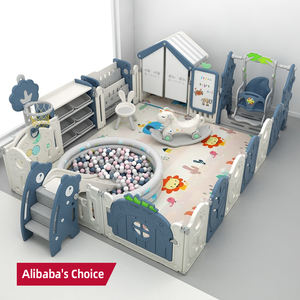 Playpen Bayi Plastik MIGO BEAR Ukuran Besar, Lipat, Mewah, untuk Dalam Ruangan, Pagar Pengaman Bayi Dewasa, Playpen Anak - Product Image 4