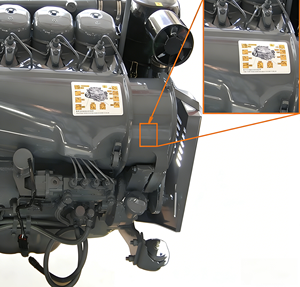 מנוע דיזל דויץ F4L912 מקורר אוויר, 4 צילינדרים, 49 קילוואט, 67 כוחות סוס, עבור גנרטור, ציוד חקלאי וציוד בנייה - Product Image 2