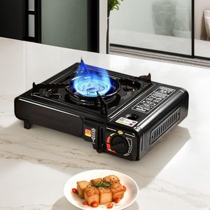 <b>Portable</b> Manual Windproof Outdoor Propane <b>Gas</b> Stove with Smokeless Pot One-piece Structure for Travel Barbecue Household Use - Product Image 5