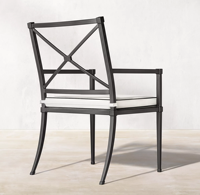 Ensemble de table et chaises de salle à manger en alliage d'aluminium Hangkai, imperméable et résistant au soleil, pour cour, hôtel, villa, patio