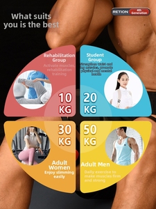 Nouvel appareil d'entraînement des jambes Kegel haute résistance 50 kg, en ABS écologique, pour amincir les cuisses, pour hommes et femmes, pour les muscles <span class=keywords><strong>du</strong></span> plancher pelvien, fitness à domicile - Product Image 6