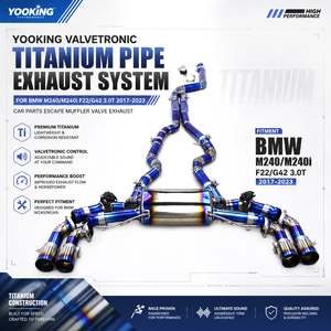 Système d'échappement Catback en titane Racing Valvetronic pour M240/M240i F22/G42 3.0T 2017-2023 Pièces automobiles - Product Image 1
