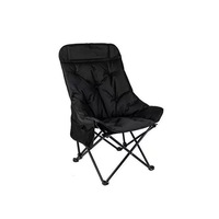 Chaise longue d'extérieur confortable avec structure en fer, design pliable réglable sur quatre niveaux, pour jardin et camping en parc