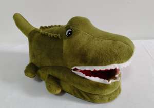 Высококачественные Супермягкие крокодиловые теплые Мультяшные аниме детские тапочки зимние милые мягкие комфортные рождественские подарки - Product Image 3