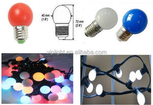 सस्ता <span class=keywords><strong>G45</strong></span> e27 <span class=keywords><strong>b22</strong></span> 0.5w 1w 2w 3w 5w एलईडी लैंप लाइट पीसी प्लास्टिक कलर बल्ब लाइट आरजीबी बल्ब निर्माता - Product Image 5