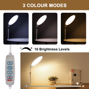 Oem tùy chỉnh led clip trên giường bàn đọc sách và làm việc đèn, dễ dàng clip trên Bàn Đọc Sách Làm việc trang điểm chiếu sáng bảng ánh sáng - Product Image 5