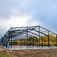 Edificio Prefabricado de Estructura de Acero Ligero, Almacén Logístico Moderno para Exteriores, Taller, Nave Industrial, Oficina, Supermercado, Centro Comercial, Escuela