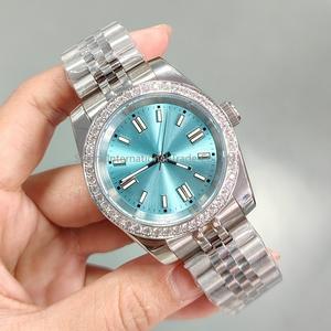 นาฬิกาข้อมือผู้ชาย ระบบอัตโนมัติ ตัวเรือนสแตนเลสสตีลกันน้ำ สไตล์วินเทจ ประดับด้วยแซฟไฟร์สังเคราะห์ - Product Image 3