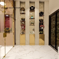 Vitrine de présentation de bijoux en verre laminé pour magasin de bijoux moderne, vitrine de présentation de bijoux personnalisée