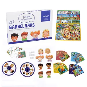 Venda quente Alta Qualidade Personalizado Impressão Crianças Turntable Funney Board Game Com Especificação
