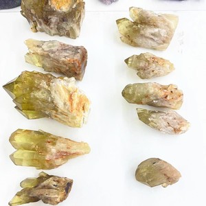 Gema Natural de alta calidad, cristales curativos, piedra rugosa, citrino ahumado, espécimen de cristal de racimo - Product Image 6