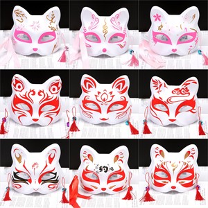 Cina fornitura di fabbrica luminoso animale maschera volpe/<span class=keywords><strong>gatto</strong></span>/coniglio maschera a LED animale mezza faccia maschera - Product Image 3