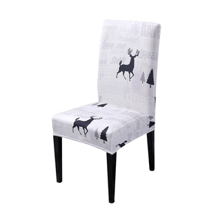 Wholesale Universal <strong>Polyester</strong>/Spandex Christmas Dinning Elasticity <strong>Chair</strong> <strong>Cover</strong> - Product Image 5
