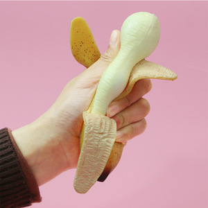 Juguete Antiestrés de Simulación de Plátano Pelable, Estilo TikTok, Pequeño, para Apretar y Ventilar, Bola de Descompresión, Artefacto de Descompresión de Moda - Product Image 2