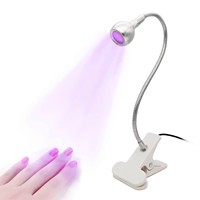 Lampe à ongles LED UV flexible Kaiman Lj-C3, en alliage d'aluminium, portable, pour la polymérisation du vernis gel, manucure