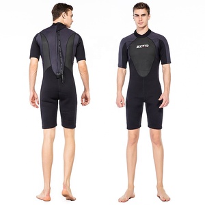 Muta da Sub Intera all'Ingrosso in Neoprene da 3mm con Zip Posteriore a Manica Corta per Immersioni, Surf <span class=keywords><strong>e</strong></span> Snorkeling per Uomo <span class=keywords><strong>e</strong></span> Donna - Product Image 4