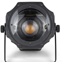 Projecteur LED Zoom Par 200W RGBW IP20 6-50 avec Zoom Électrique DMX512/Activé par le Son, Gradation 0-100% pour Scène, Théâtre, Mariage