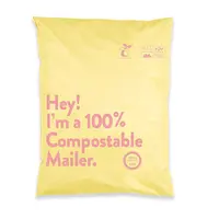 Fully degradable express bag thick packaging can be environmentally friendly bag wholesale clothing black large waterproof spot