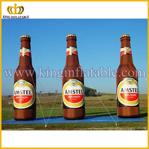 100% impreso inflable botella de cerveza <span class=keywords><strong>AMSTEL</strong></span> forma de botella de aire inflables - Product Image 3