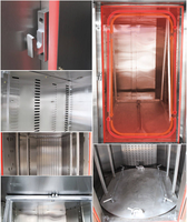 Four rotatif électrique commercial de grande capacité à 64 plateaux, en acier inoxydable, certifié CE, équipement de cuisine pour restaurants, hôtels, cuisines industrielles