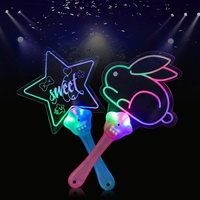 Vente en gros personnalisé Acrylique LED Ventilateur 7 Mode Changement avec Logo Promotionnel de Haute Qualité Salon Publicité Cadeaux Souvenirs