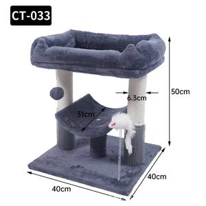 Torre per Gatti Personalizzata Moderna Integrata in Velluto Artico con Finitura in Sisal Ecologico, Stile Natalizio, Tiragraffi, Piattaforma per Arrampicarsi - Product Image 5