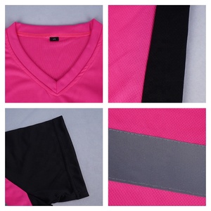 LX <span class=keywords><strong>hi</strong></span>-<span class=keywords><strong>vis</strong></span> phản quang T-Shirt mềm polyester chất liệu với biểu tượng tùy chỉnh in Up-to-Date màu hồng an toàn phản chiếu T-Shirt - Product Image 3