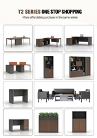 Mobilier de bureau moderne Poste de travail Table Designs CEO Boss Director Executive Desk Classic Office Desk and chair se