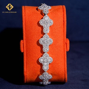 ZUANFA JEWELRY Pulsera de Diamantes Cultivados en Laboratorio en Oro Blanco para Mujer, Corte Brillante Redondo, Certificado IGI, Joyería de Lujo para Bodas - Product Image 5