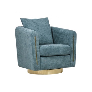 Muebles de terciopelo modernos para sala de estar, sillón individual de lujo para Hotel, silla giratoria de estilo moderno - Product Image 2