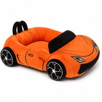 Lit pour animaux de compagnie en forme de voiture de sport, en peluche douce, lavable, tapis de couchage pour chat et chien, lit d'intérieur pour animaux de compagnie