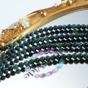 Pietra Occhio di <span class=keywords><strong>Pavone</strong></span> / Pietra Occhio Verde, Cristallo Strass, Perline Sciolte per Accessori Fai-da-Te, Sfere Semilavorate - Product Image 1