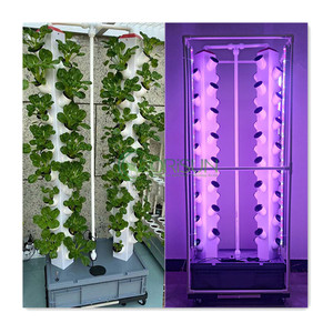 Mur de fraises en <span class=keywords><strong>bambou</strong></span>, bricolage hydroponique suspendu intérieur jardinage systèmes de conteneurs de croissance intérieur - Product Image 4