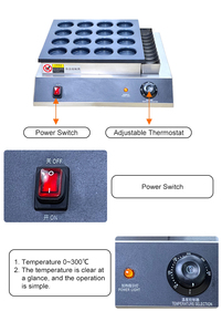 เครื่องทำเค้กโอบันยากิไฟฟ้าสำหรับการค้าเครื่องทำเค้กวงถั่วแดง - Product Image 3