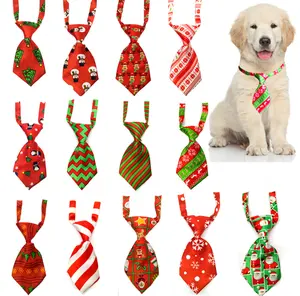 Groothandel Kerst Huisdier Accessoires Multicolor Puppy Honden Katten Bowtie Afneembare Hond Kraag Strikje
