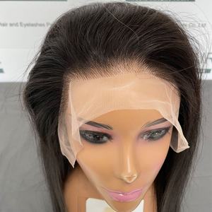 ผมแท้แบบขายส่ง ความหนาแน่น 180% สำหรับวิกผมลูกไม้แบบใส มองไม่เห็นรอยต่อ  ความยาวมาก สีดำ สำหรับผู้หญิง  จัดเรียงเกล็ดผม - Product Image 2