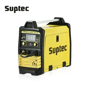 SUPTEC 250 lcd Импульсный сварочный аппарат mig synergic, алюминиевые сварочные аппараты mig