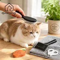 Kit de toilettage pour animaux de compagnie 8 en 1 de style carotte, poignée ergonomique, acier inoxydable, multifonctionnel, ensemble de fournitures de beauté pour chiens et chats