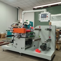 Machine de découpe et de rembobinage automatique de papier adhésif haute rigidité DAPENG avec traçage photoélectrique, largeur maximale 320 mm, EPC