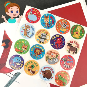Pegatinas Decorativas Reciclables para Niños, Lindas Pegatinas <span class=keywords><strong>de</strong></span> Recompensa con Dibujos Animados <span class=keywords><strong>de</strong></span> <span class=keywords><strong>Animales</strong></span> <span class=keywords><strong>de</strong></span> <span class=keywords><strong>Granja</strong></span> - Product Image 4