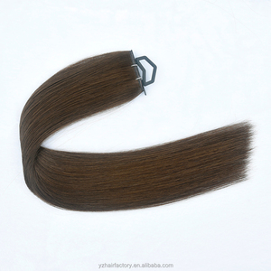 ผมต่อแบบเส้นไหมสีน้ำตาลไฮไลท์ 13A แบบ Double Drawn Butterfly Weft  ชนิดมองไม่เห็นรอยต่อ - Product Image 4